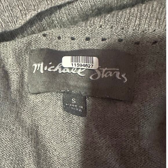Michael Stars Galvan Sweater Womens Sml Gray Wool Cashmere Long Sleeve Boat Neck - Picture 7 of 11